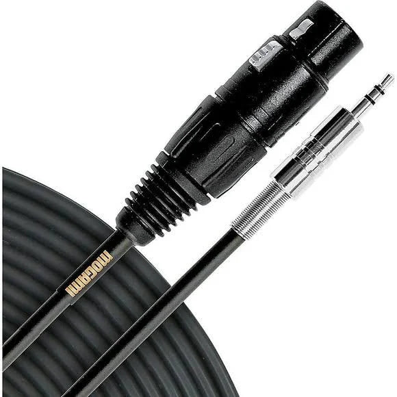 Hosa MHE-310 Headphone Adaptor Cable, 3.5 mm TRS to 1/4 in TRS, 10 ft