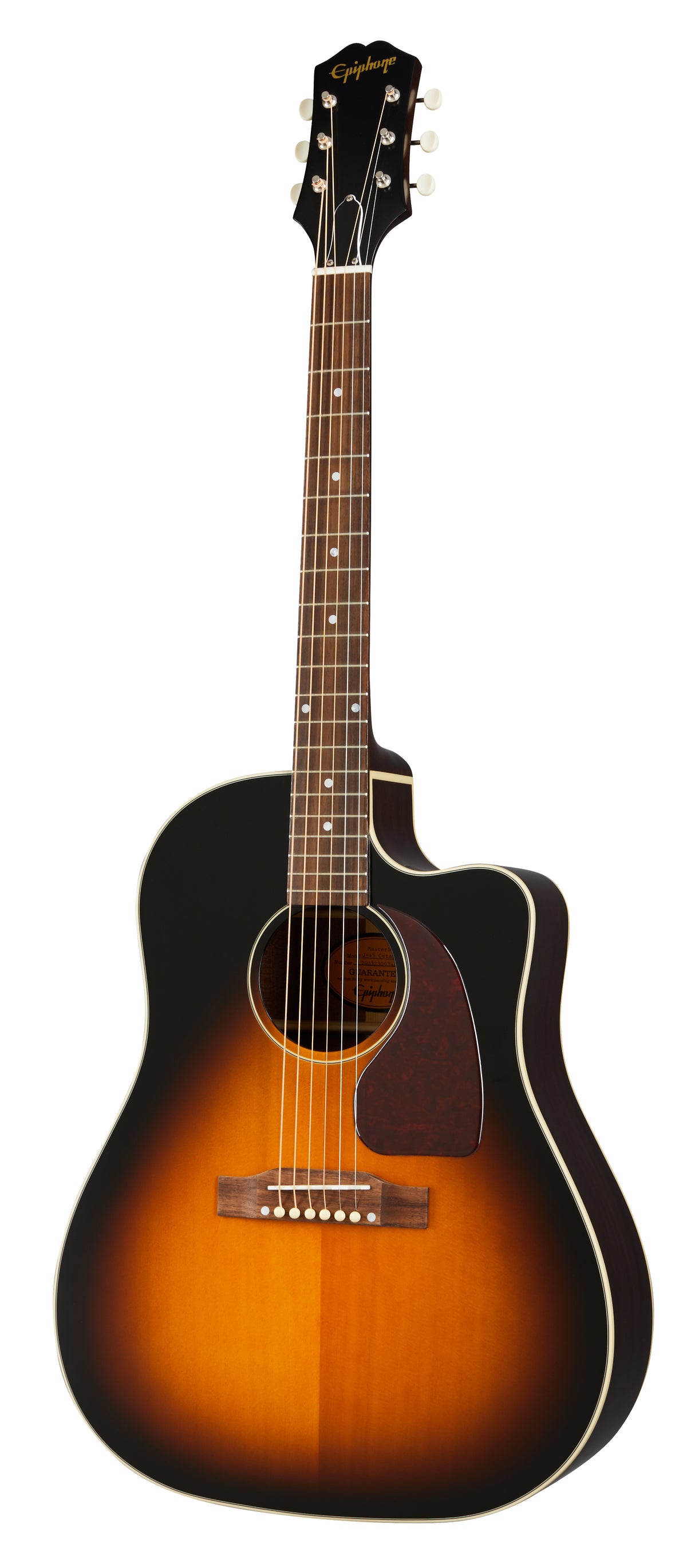 Epiphone J-45 EC All Solid Wood w/ Fishman Presys-II - Aged Vintage Sunburst