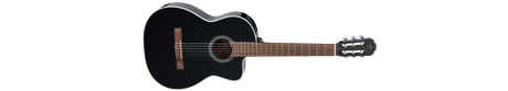 Takamine GC2CE BLK Nylon String Acoustic Electric Guitar - Black
