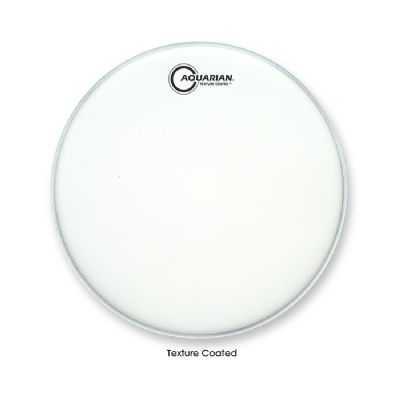 Aquarian TC8 8" White Texture Coated 10 mil Single Ply Drum Head