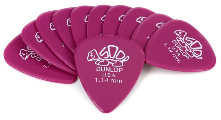 Dunlop Delrin 500 standard 1.14 picks 12 pack