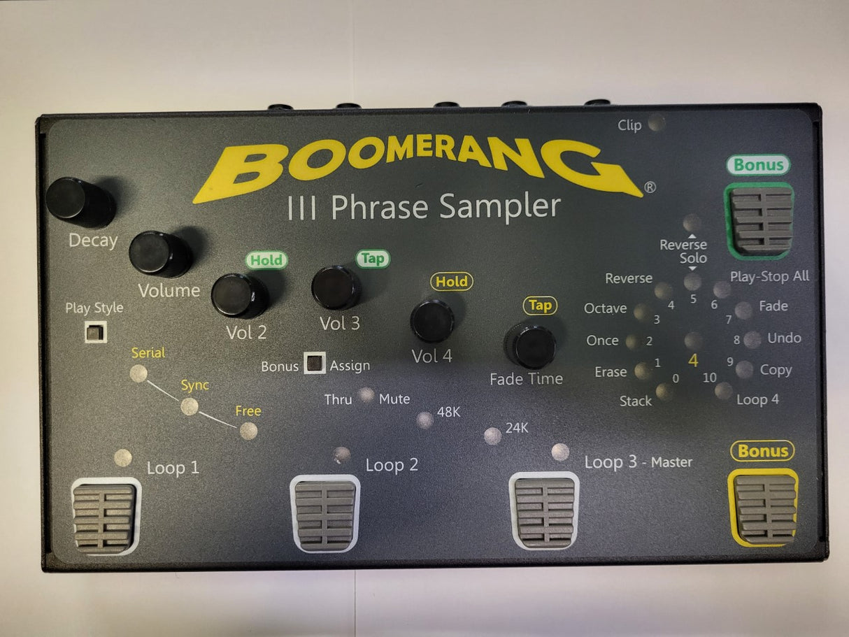 BOOMERANG III PHRASE SAMPLER PEDAL 042023 CONSIGNMENT USED