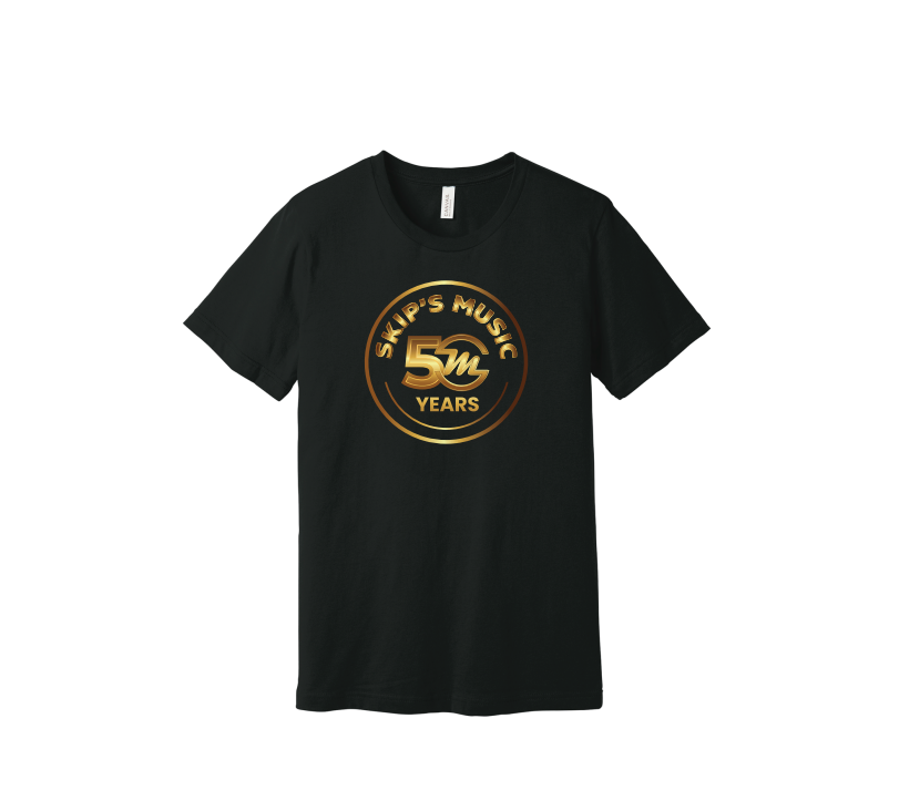 Skips Music 50th Anniversary Shirt - Black