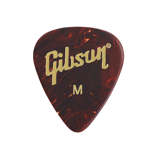 Gibson Tortoise Shell Picks, 12 Pack Medium