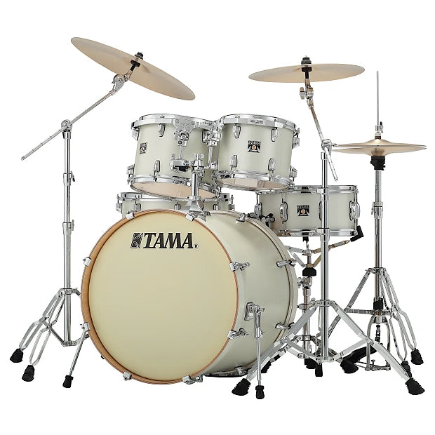 Tama CL52KS Superstar Classic Drum Shell Kit, 5-Piece, Satin Arctic Pearl