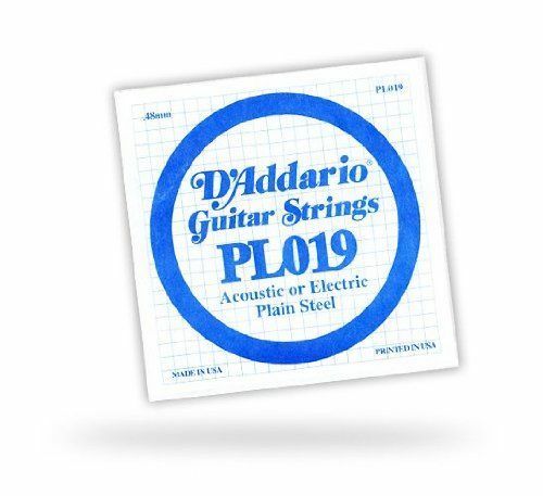 D'Addario PL019 Single Guitar String .019