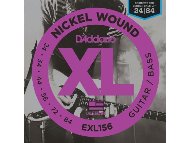 D'Addario EXL156 Nickel Wound Electric Guitar/Nickel Wound Bass Strings
