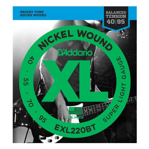 D'Addario EXL220BT Balanced Tension .040-.095 Light Gauge Long Scale Bass String Set