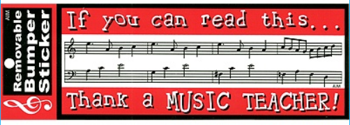 AIM Thank a Music Teacher Bumper Sticker