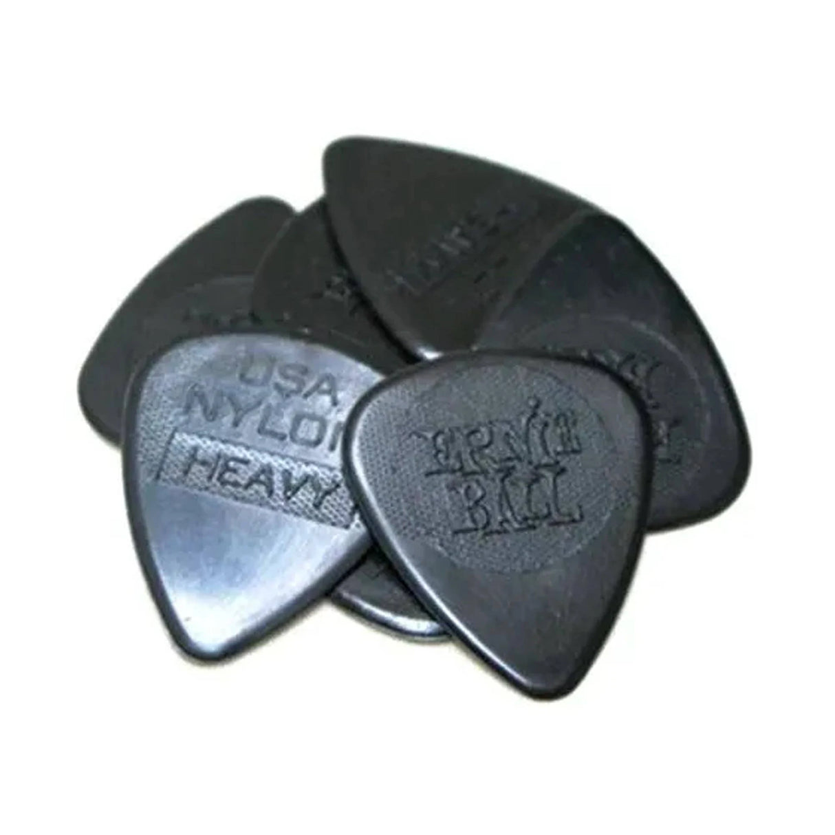 Ernie Ball Nylon Guitar Picks - Heavy 0.97mm Black - 12 Pack