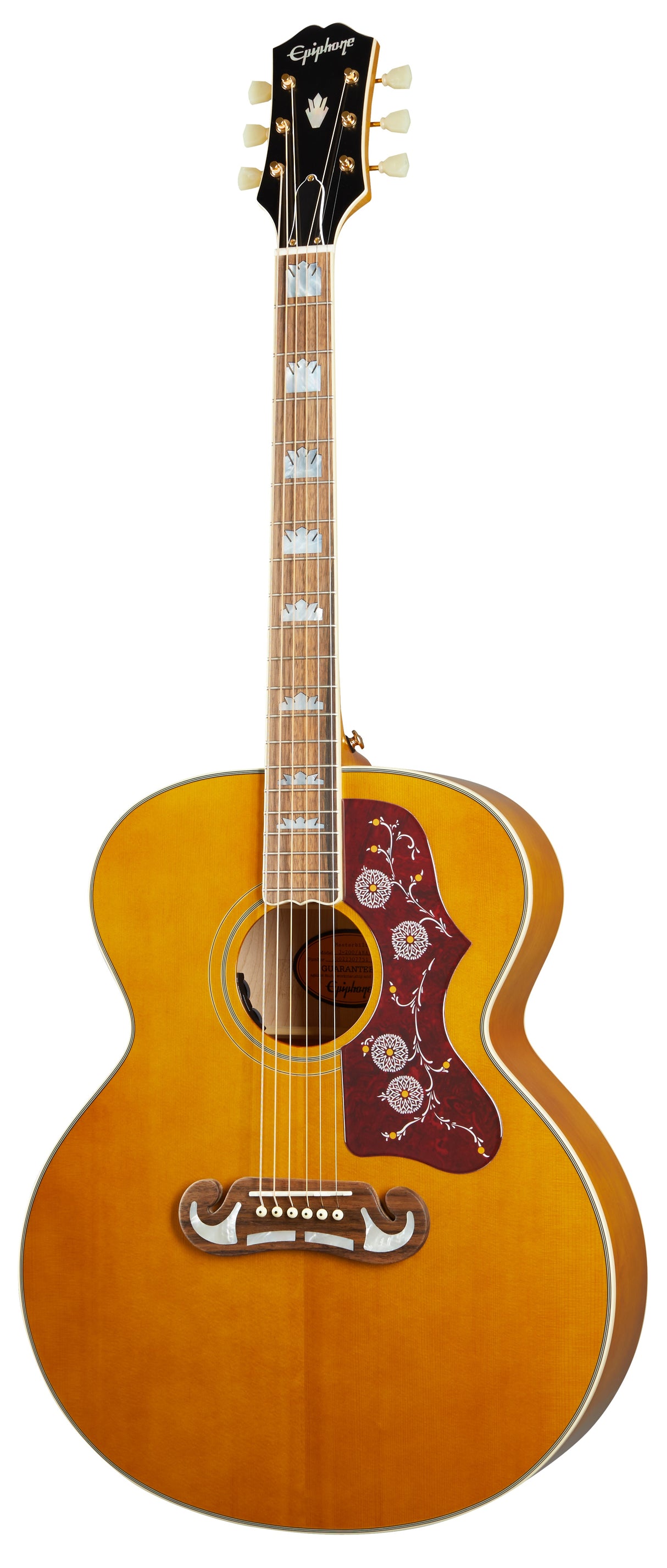 Epiphone J-200 Acoustic/Electric, Aged Antique Natural Gloss