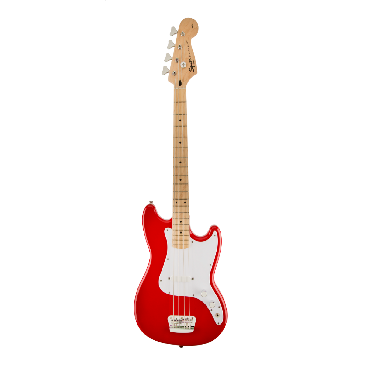 Squier Bronco Bass, Maple Fingerboard, Torino Red