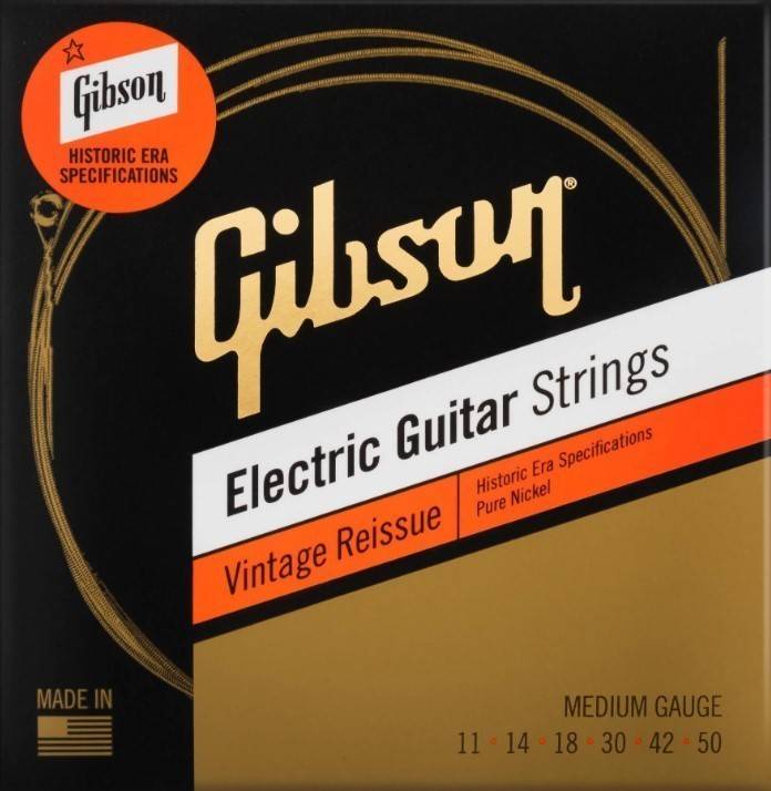 Gibson Vintahe Reissue Electric Guitar Strings Medium Gauge .11-.50