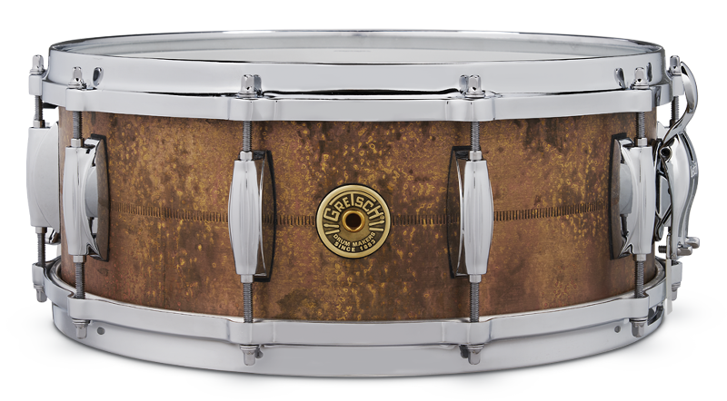 Gretsch USA Keith Carlock Signature 5.5"x14" Raw Brass Snare Drum