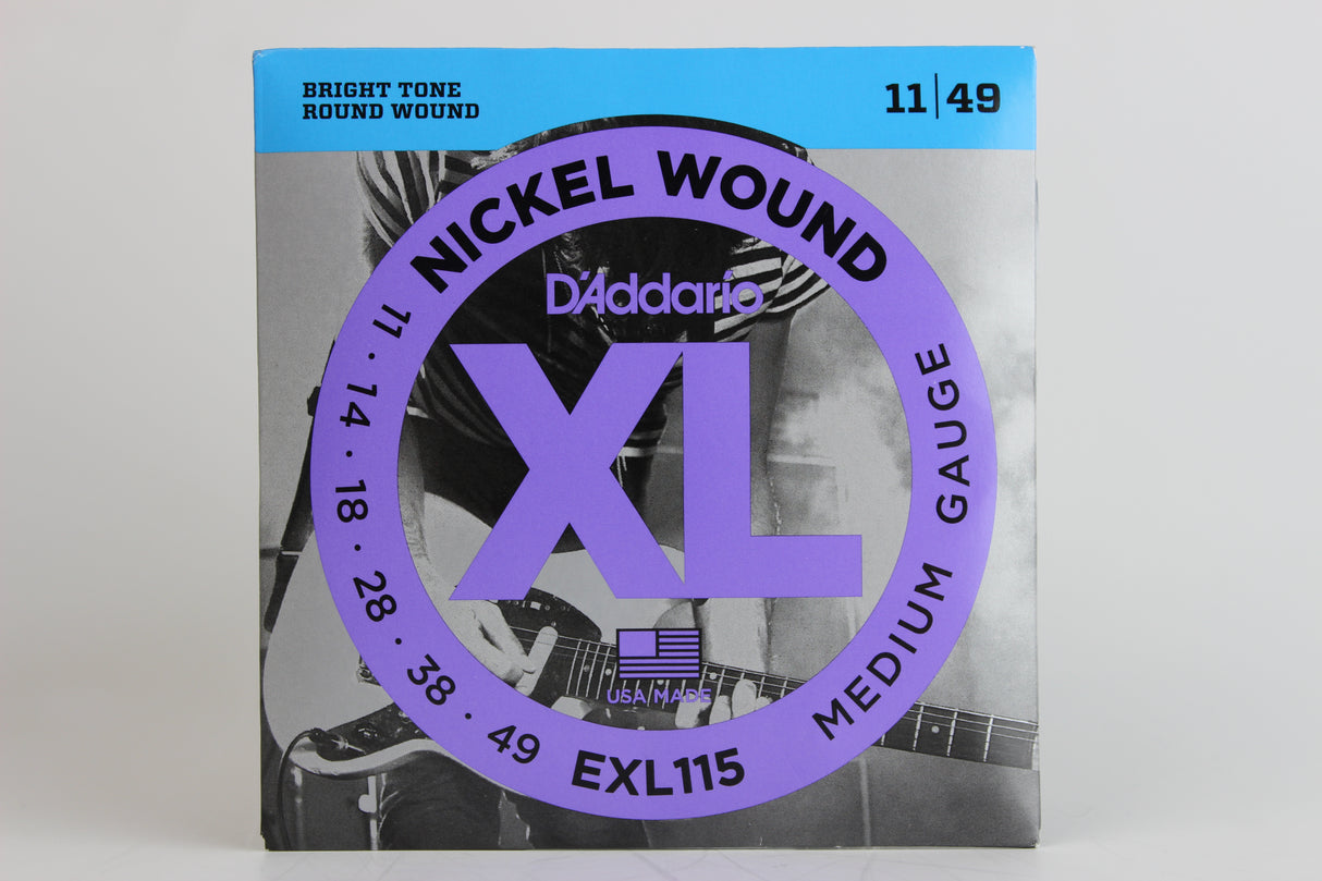 D'Addario EXL115 Nickel Wound Electric Strings - Medium/Blues-Jazz Rock 11-49