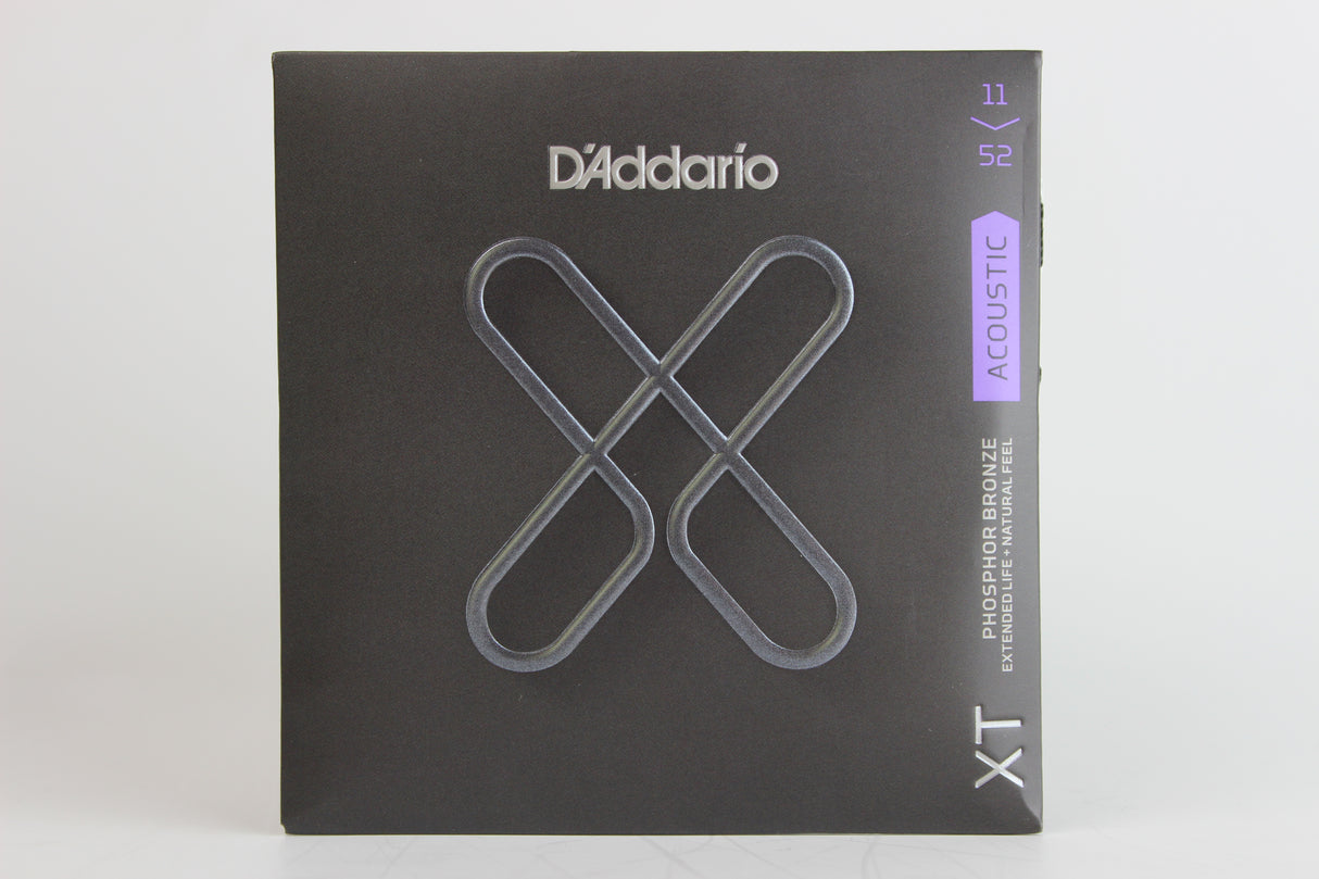D'Addario XTAPB1152 XT Phosphor Bronze Acoustic Guitar Strings - Custom Light 11-52