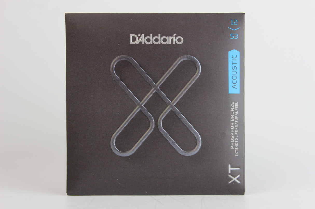D'Addario XTAPB1253 XT Phosphor Bronze Acoustic Guitar Strings – Light 12-53