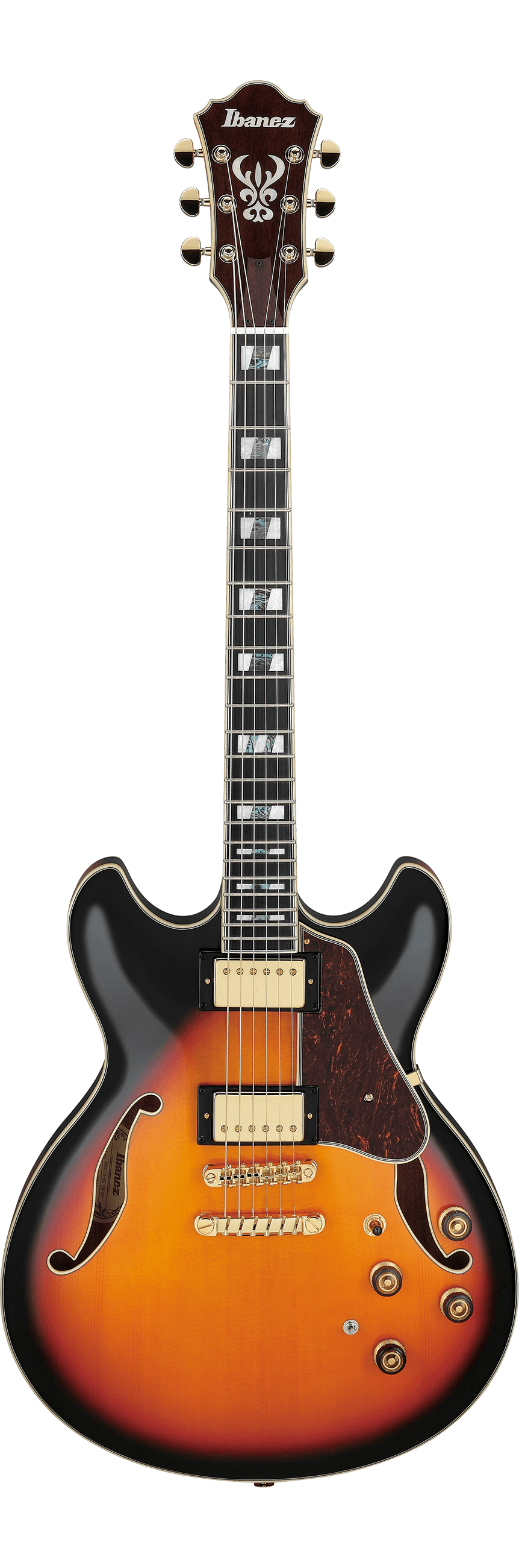 Ibanez AS113 Artstar Semi-Hollow Electric Guitar, Brown Sunburst