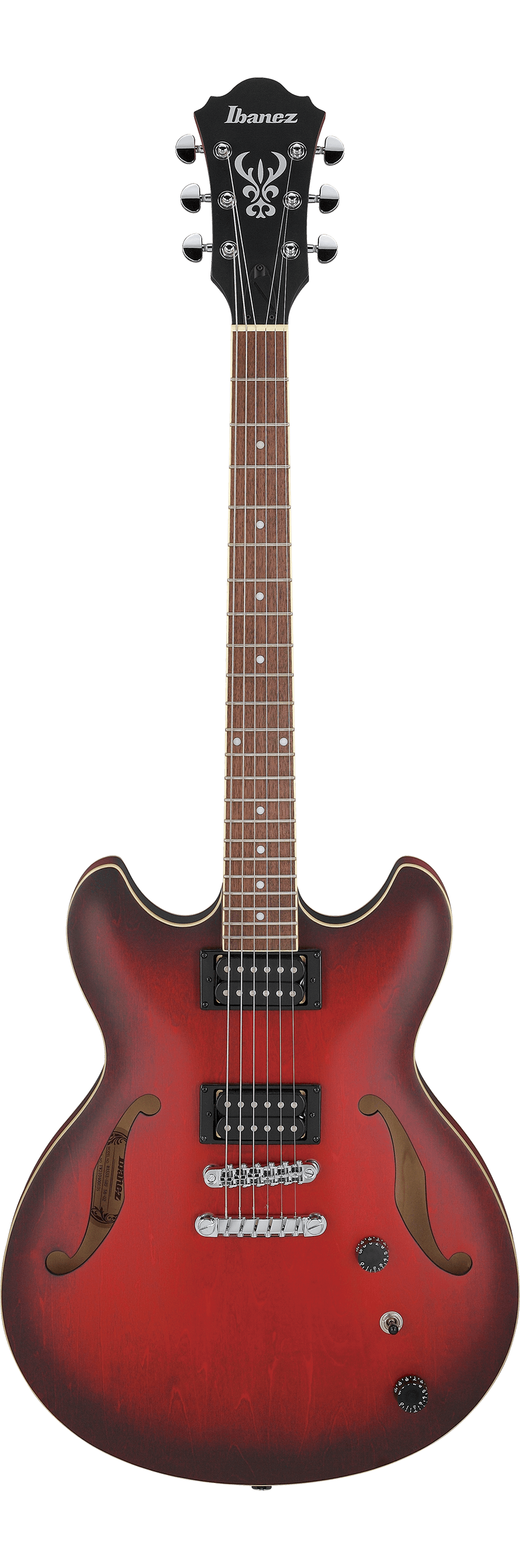 Ibanez AS53 Artcore Semi-Hollow Electric Guitar, Sunburst Red Flat