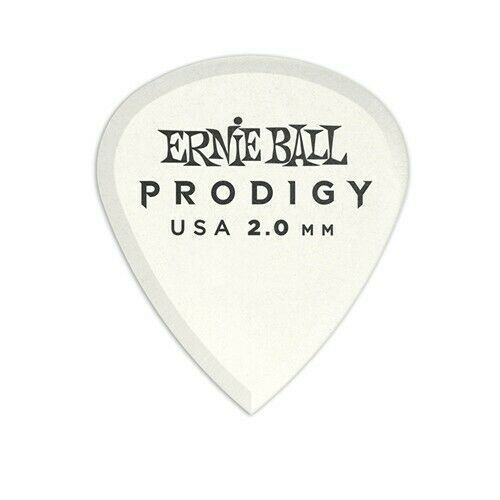 Ernie Ball Prodigy Guitar Picks - Mini 2.0mm White - 6 Pack