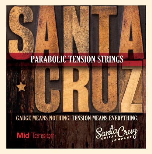 Santa Cruz Parabolic Tension Acoustic Strings - Mid Tension (1 - Pack)