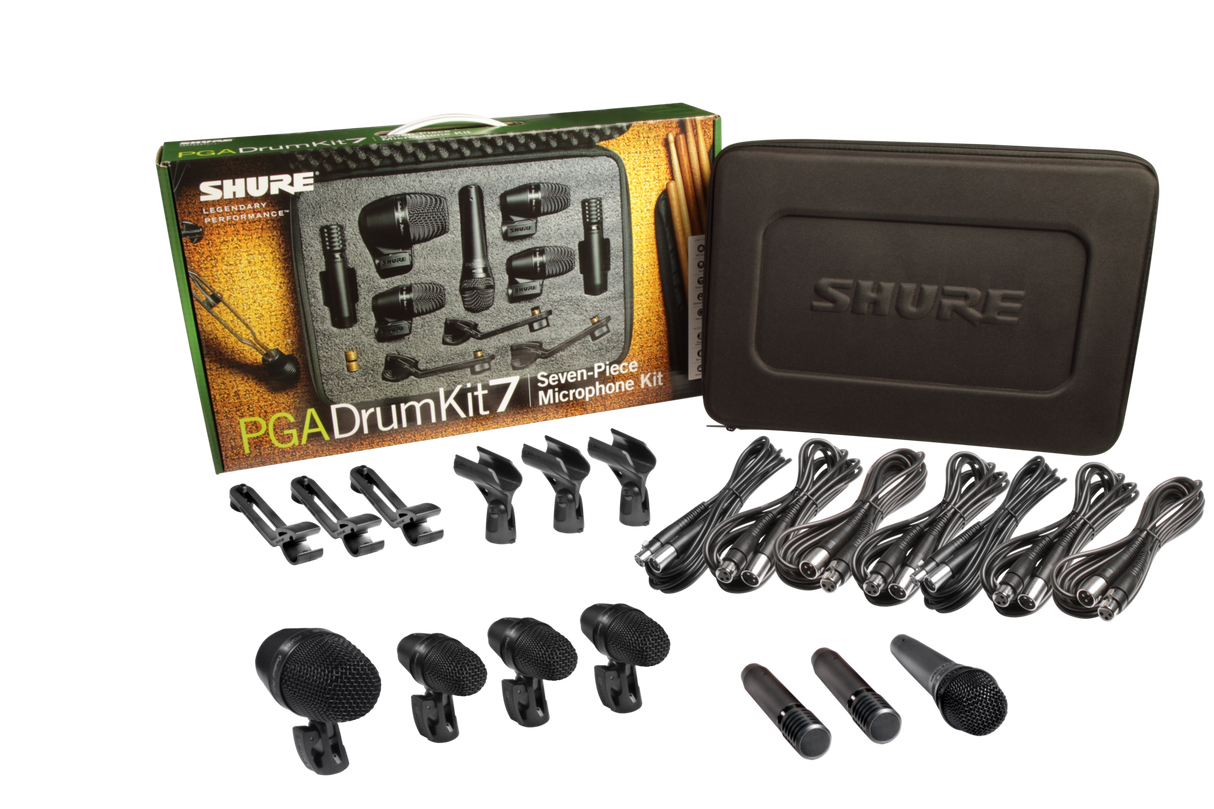Shure PGADRUMKIT7 7-Piece Complete Drum Microphone Kit