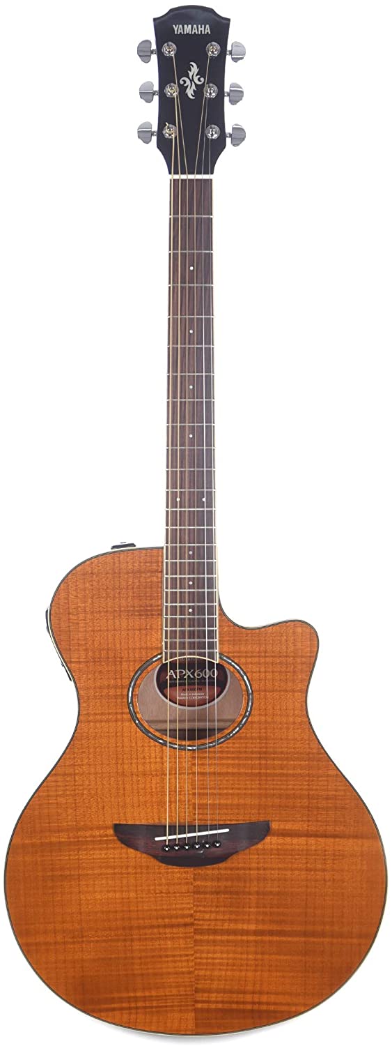 Yamaha APX600FM Flame Maple Thinline Cutaway Acoustic-Electric, Amber