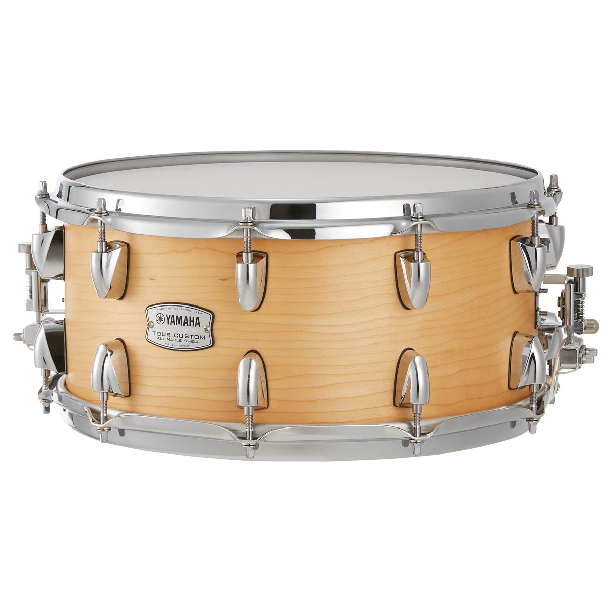 Yamaha Tour Custom 6.5"x14" Maple Snare Drum, Butterscotch Satin