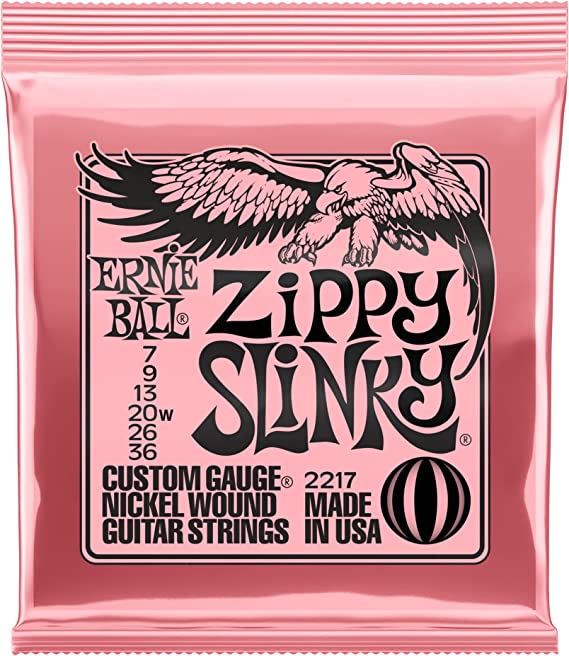 Ernie Ball Zippy Slinky Nickel Wound Electric Guitar Strings 7-36 Gauge