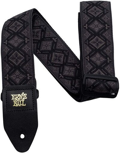 Ernie Ball Classic Jacquard Guitar/Bass Strap - Regal Black